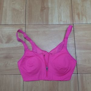 Cute hot pink sports bra for women